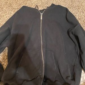 Brandy Melville black zip up hoodie